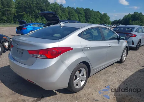 2012 Hyundai Elantra Gls (Ulsan Plant) from USA, damaged, VIN KMHDH4AE2CU199606